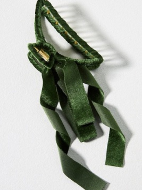 Anthropologie Accessories - NWT Anthropologie Velvet Bow Claw Hair Clip